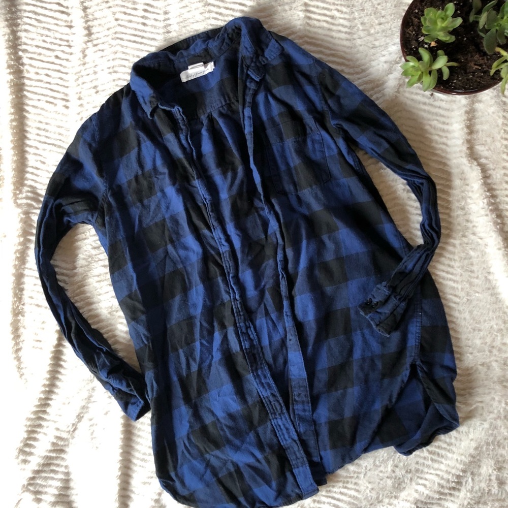 Label of Graded Goods plaid button up
